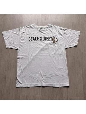 OPI Beale Street Home of the Blues Memphis Tennessee T-Shirt Men’s Large White